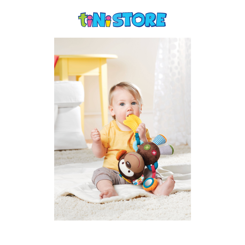 tiNiStore-Đồ chơi treo nôi thú hình khỉ đeo yếm Skip Hop 306201