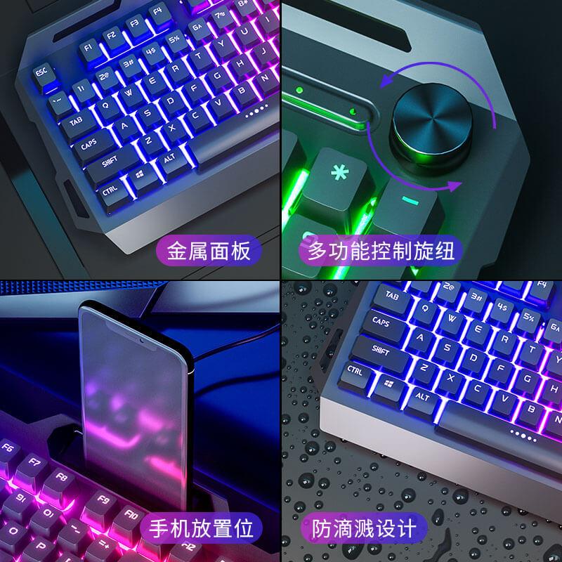 Đảm Bảo Chất Lượng Bàn Phím Máy Tính Thao Tác Bàn Phím Chuột Tai Nghe Bộ 3 Bàn Phím Máy Tính Chuột Dạ Quang Cô Gái Thiết Bị Ngoại Vi Nữ