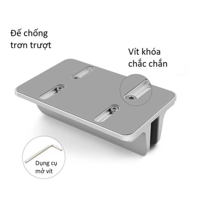 Kệ dựng kiêm Giá đỡ kiêm đế dựng đứng, điện thoại, Laptop, máy tính bảng  bằng nhôm nguyên khối