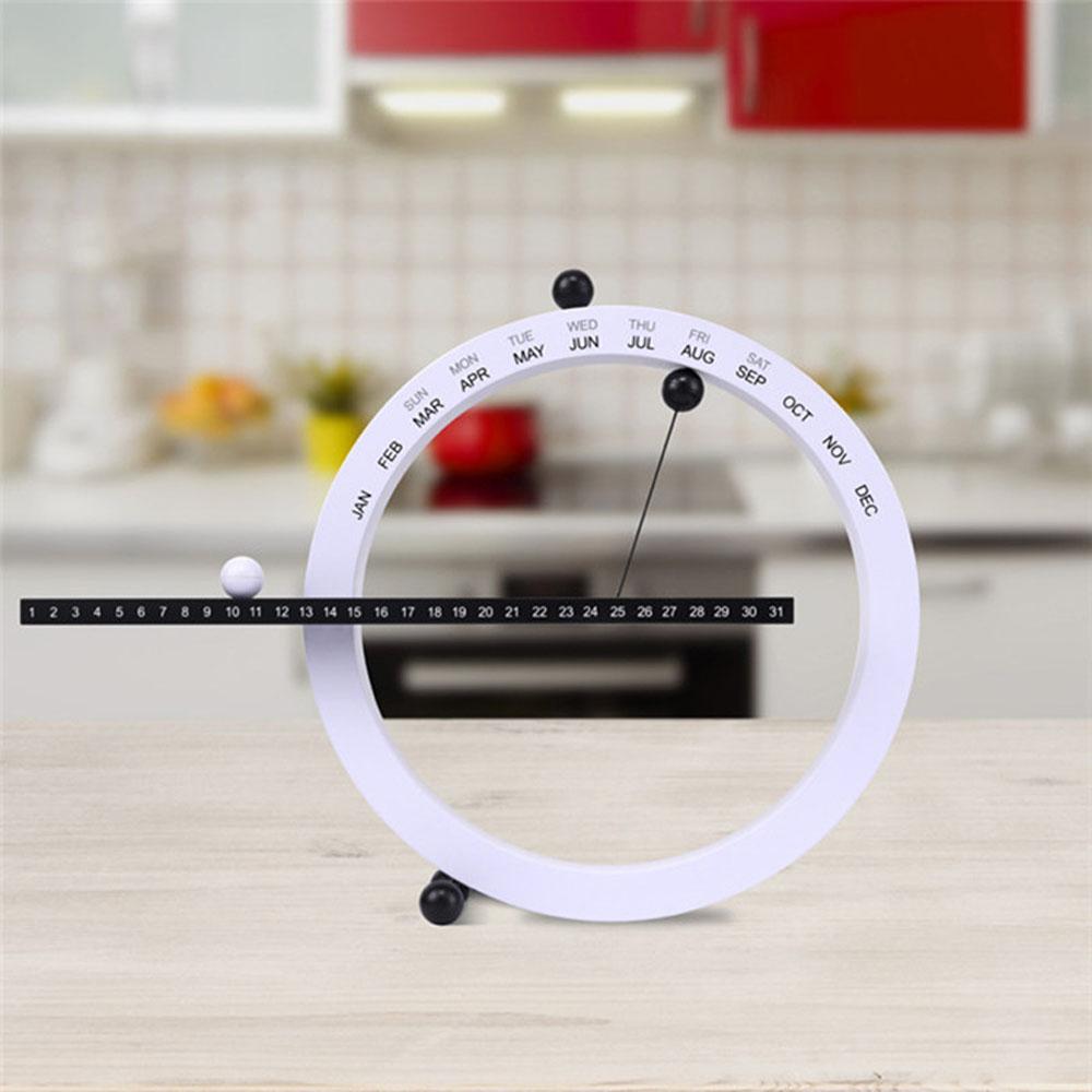 Lịch để bàn thiết kế độc đáo hình vòng tròn với quả bóng hiển thị ngày tháng,Thiết kế từ tính,Quy cách rõ ràng