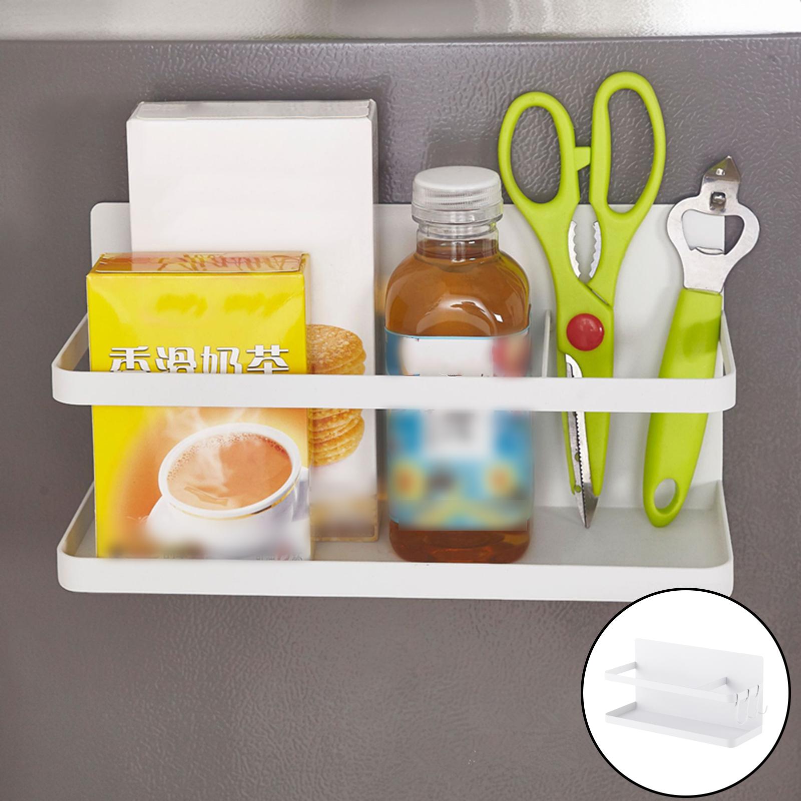 Magnetic Spice Rack Organizer Single Tier Kitchen Storage Space Saving