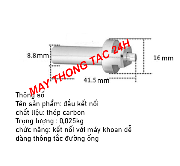 dây thông tắc cống lò xo dài 6m và bộ đầu thông dùng