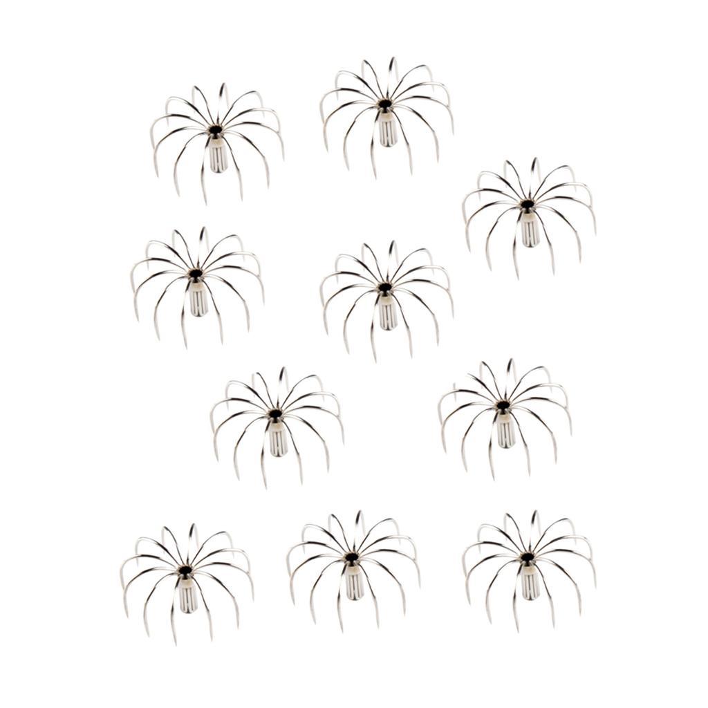 20pcs Stainless Steel Squid Jig Hook Octopus Hooks Simulation Bait