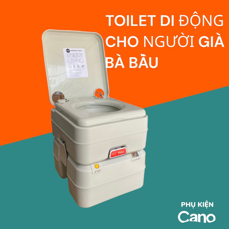 Bô vệ sinh trong nhà cho người già , người ốm. Bồn cầu di động đa năng nhựa cao cấp, Bồn Cầu Di Động Cắm Trại, gọn nhẹ bỏ vừa xe