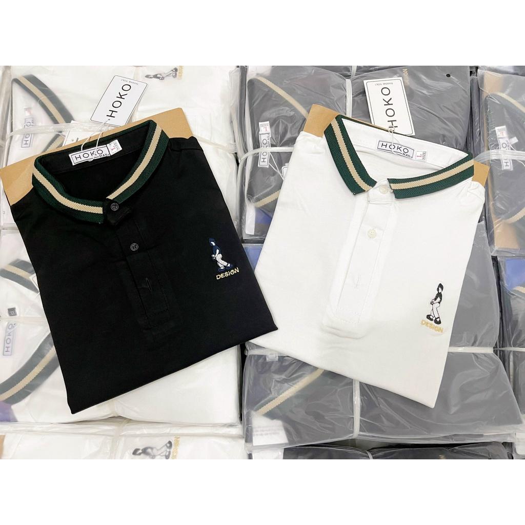Áo thun Nam Phối Cổ Viền Cực Đẹp Fashion Eking Clothing x HOKO, Vải Cotton co giãn - Thấm Hút Tốt, Năng Động Trẻ Trung