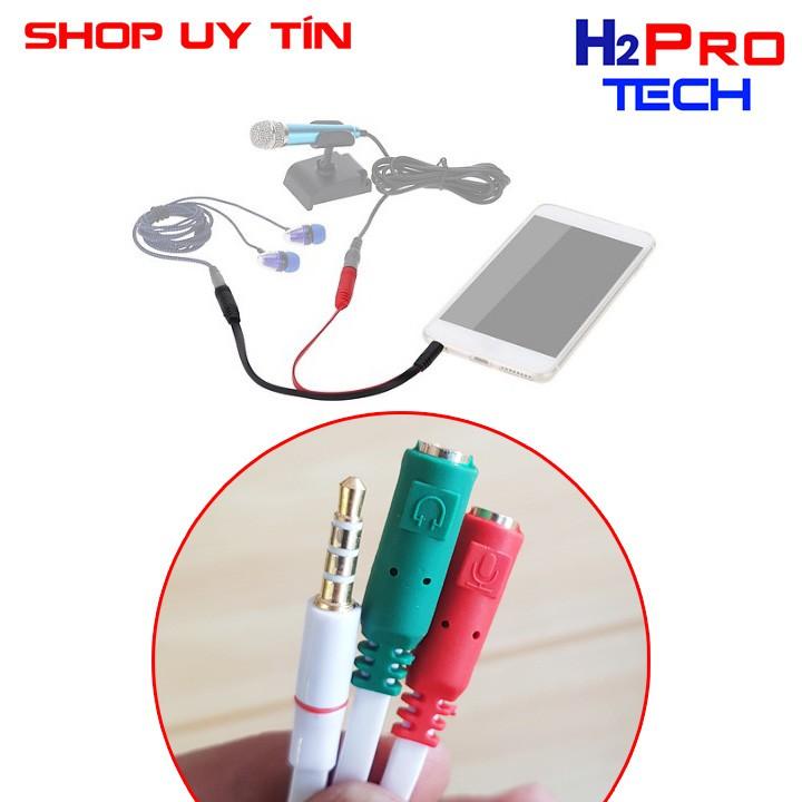 Cáp chia Tai Nghe 3.5 ra Mic và Loa - Jack Chia (Gộp) Cổng Tai Nghe- Loại đẹp