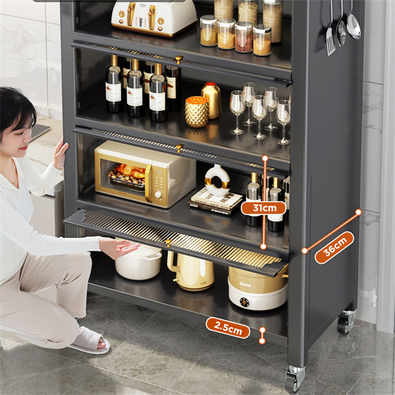 Kệ đa năng nhà bếp có nắp đậy kín thép carbon sơn không gỉ SIÊU XỊN - SIÊU ĐẸP - SIÊU BỀN