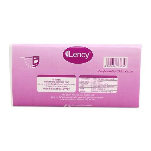 Khăn giấy lụa Lency 180 tờ ( 3 lớp )