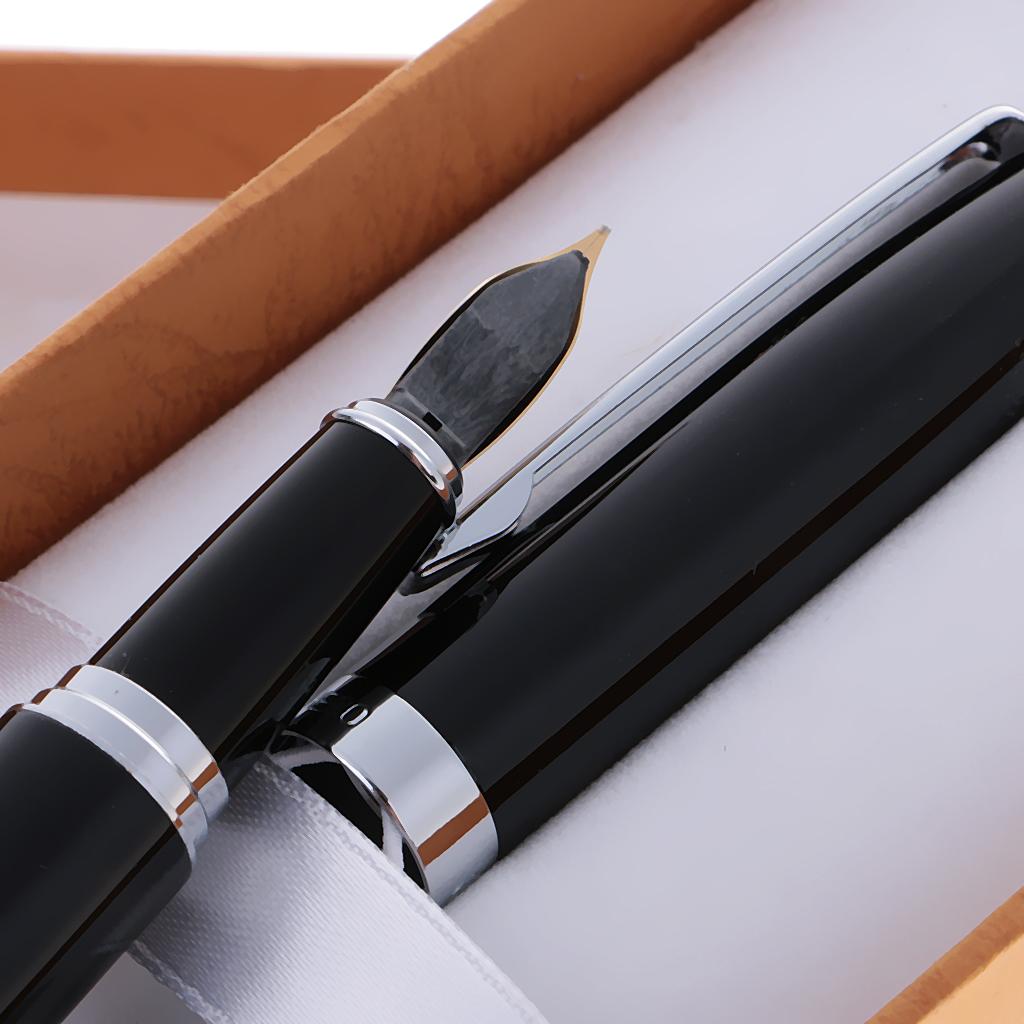 Black Fountain Pen Fine Nib Storage Box Graduation Ceremony Gifts Office