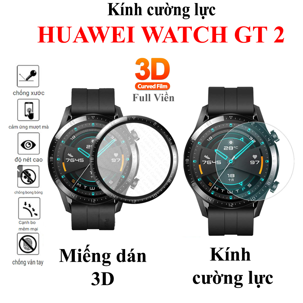 Miếng Dán Bảo Vệ Màn Hình Dành Cho Đồng Hồ Huawei GT 2 42mm,46mm