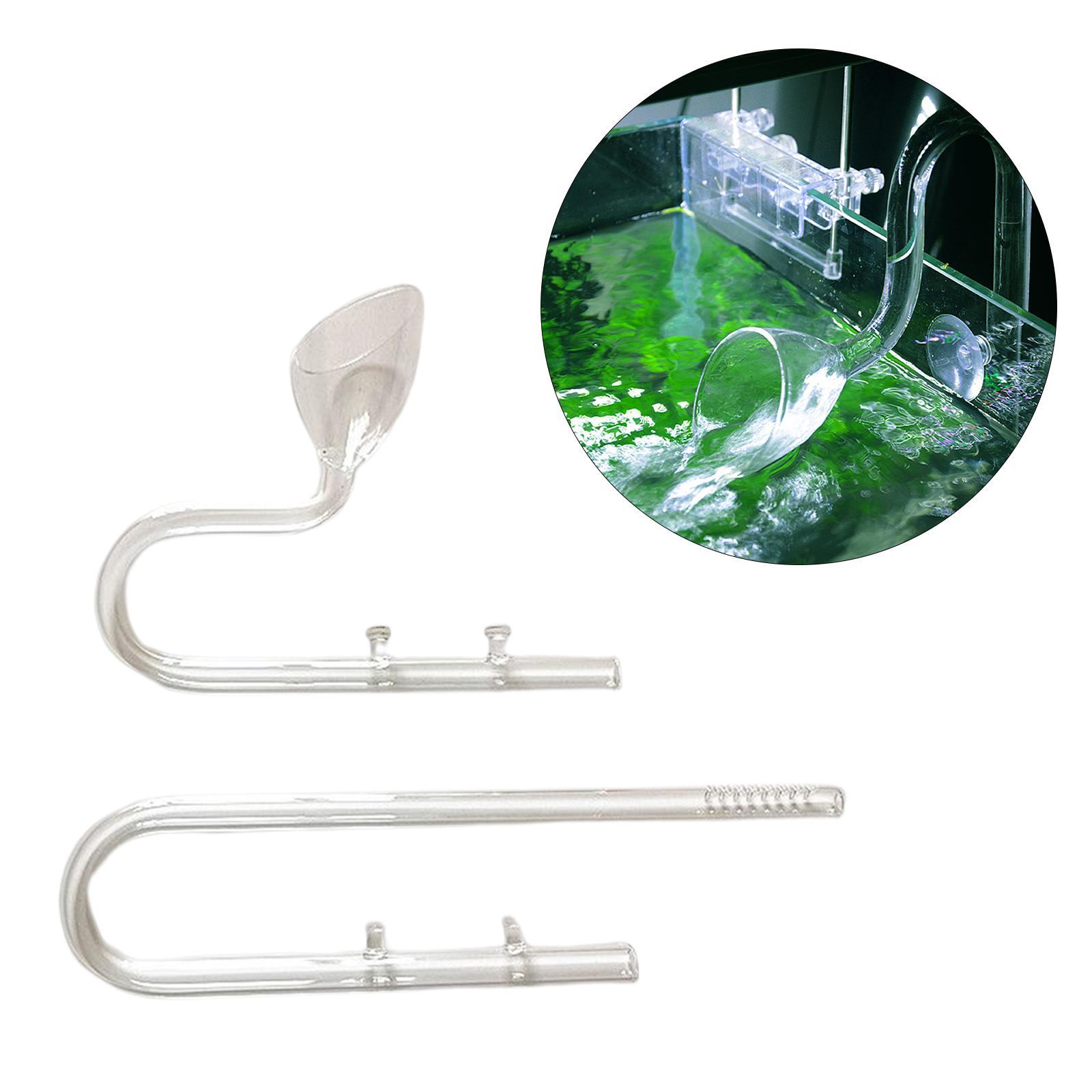 Glass Lily Pipe Inflow Inflow/Outflow 12/16mm Glass Aquarium Water  Tank Filter