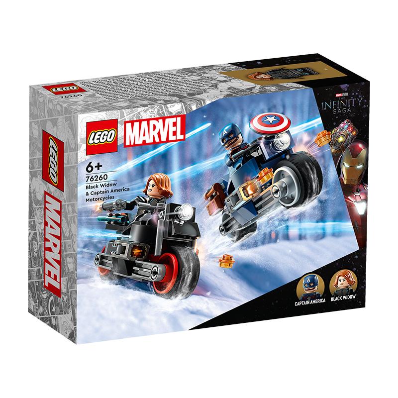 Đồ Chơi Lắp Ráp Cuộc Rượt Đuổi Captain America &amp; Black Widow LEGO SUPERHEROES 76260