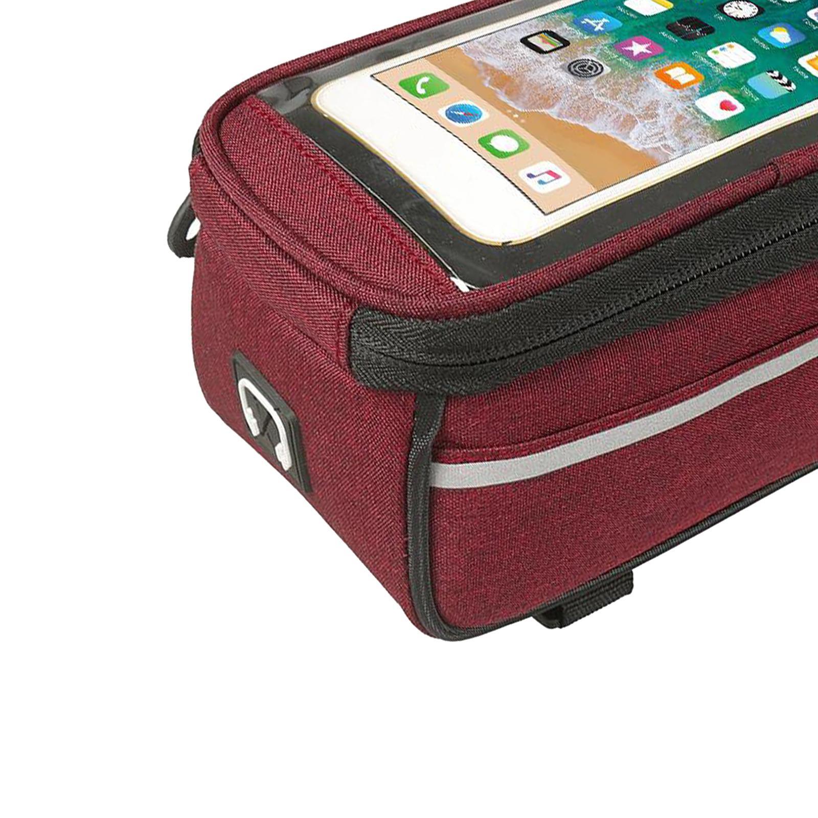 Cycling Bag Bike Front Frame Bag Phone Holders