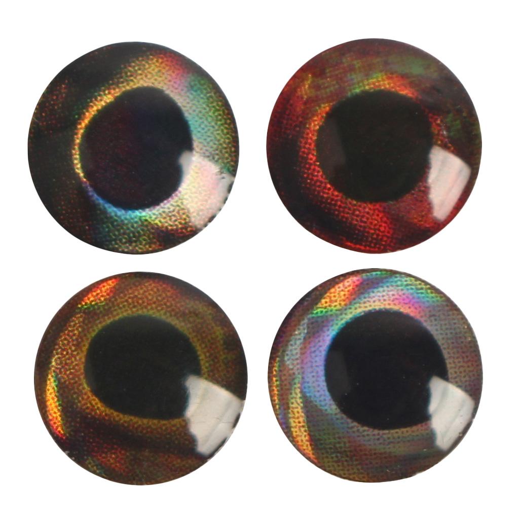 200pcs Fishing Lure Eyes 3D Holographic Eyes Fly Tying Jigs Craft DIY