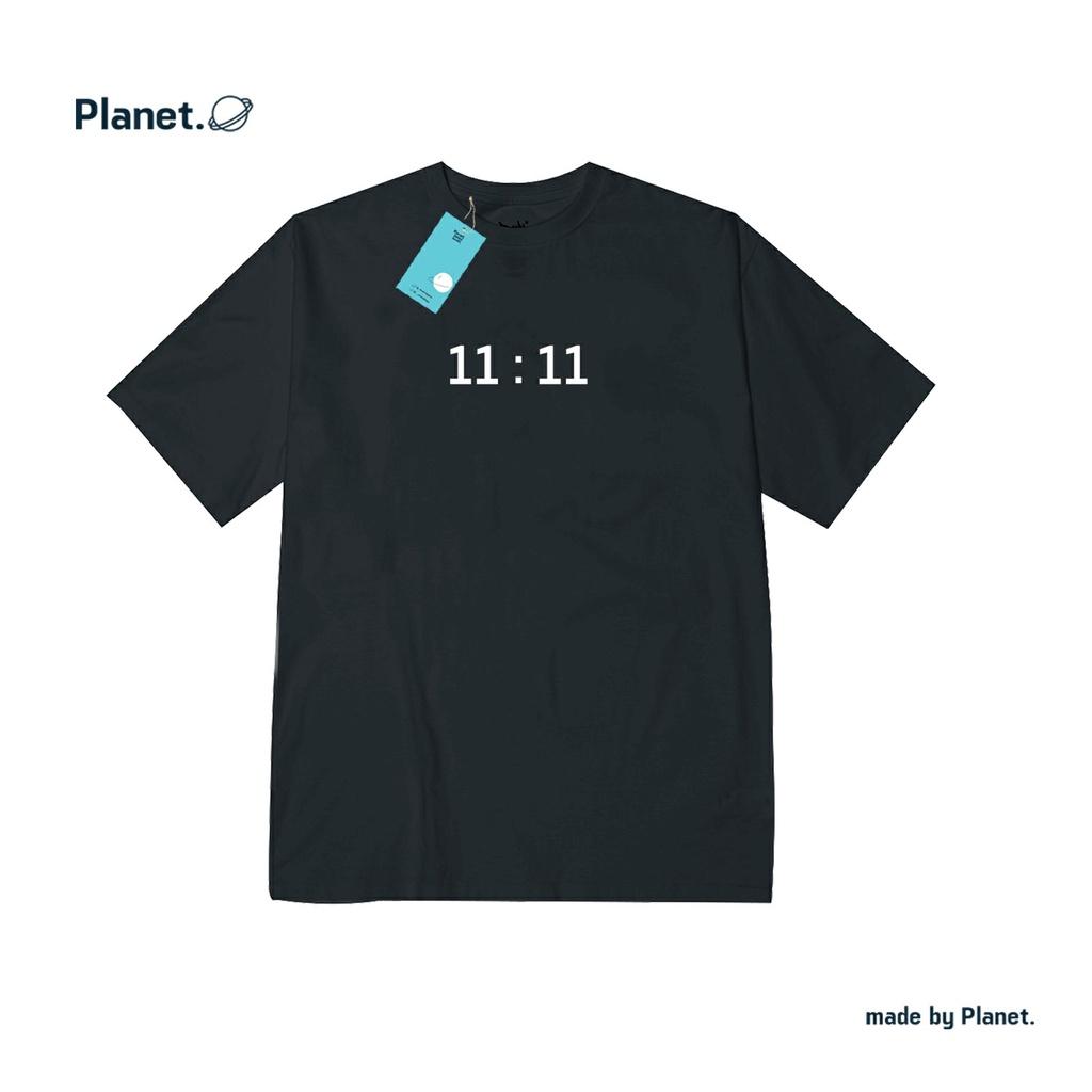 ÁO THUN PLANET 11 : 11 XANH hot trend cotton 100% 2 chiều
