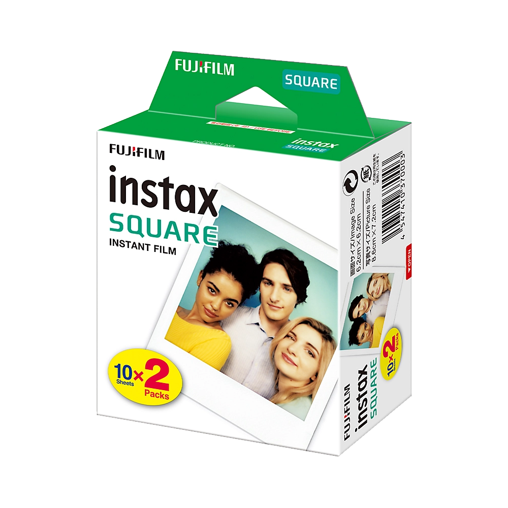 Film Instax Square Viền Trắng - Giấy in ảnh vuông cho máy chụp lấy liền Instax Square - Hàng Chính Hãng