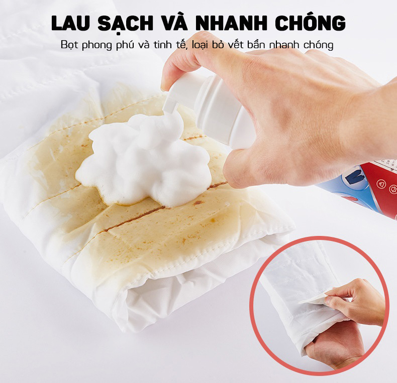 Chai Xịt Bọt Tẩy Vết Bẩn Cho Quần Áo, Áo Phao, Áo Khoác 200ml