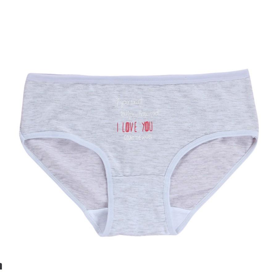 Quần Lót Cotton Bé Gái Kháng Khuẩn I LOVE YOU Thời Trang ( Q228 ) Hàng Loại Đẹp