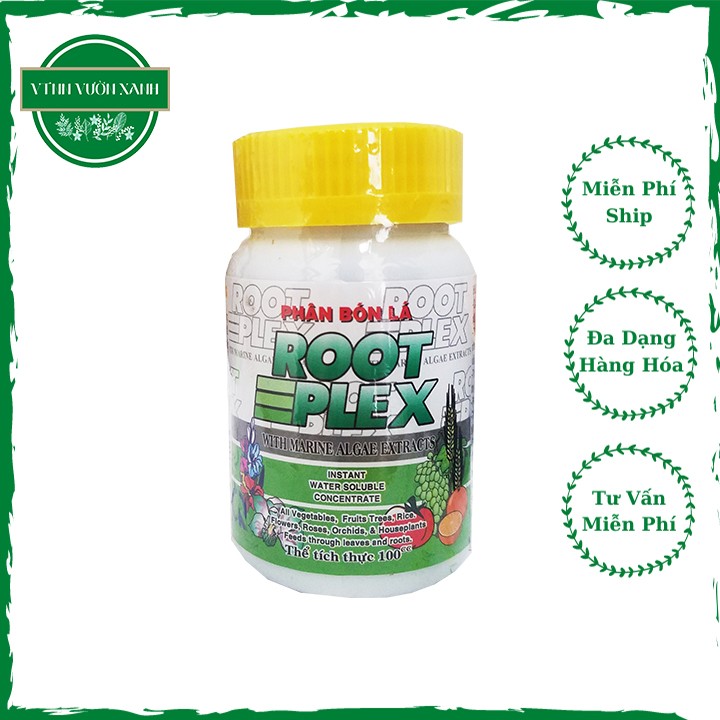 Phân bón lá hữu cơ ROOTPLEX rong biển dùng cho hoa lan, hoa hồng, cây ăn trái, kích thích mọc mầm mạnh, gia tăng sự đề kháng của cây - chai 100ml