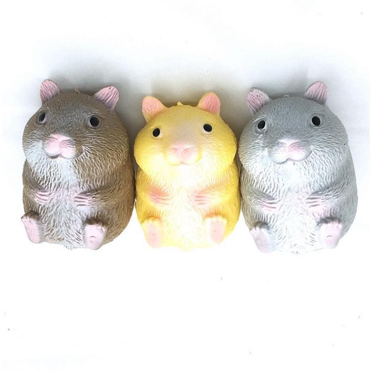 Squishy Mochi hình CHUỘT HAMSTER đồ chơi bóp tay mềm mịn dễ thương chân thực giảm stress co dãn đàn hồi ngộ nghĩnh