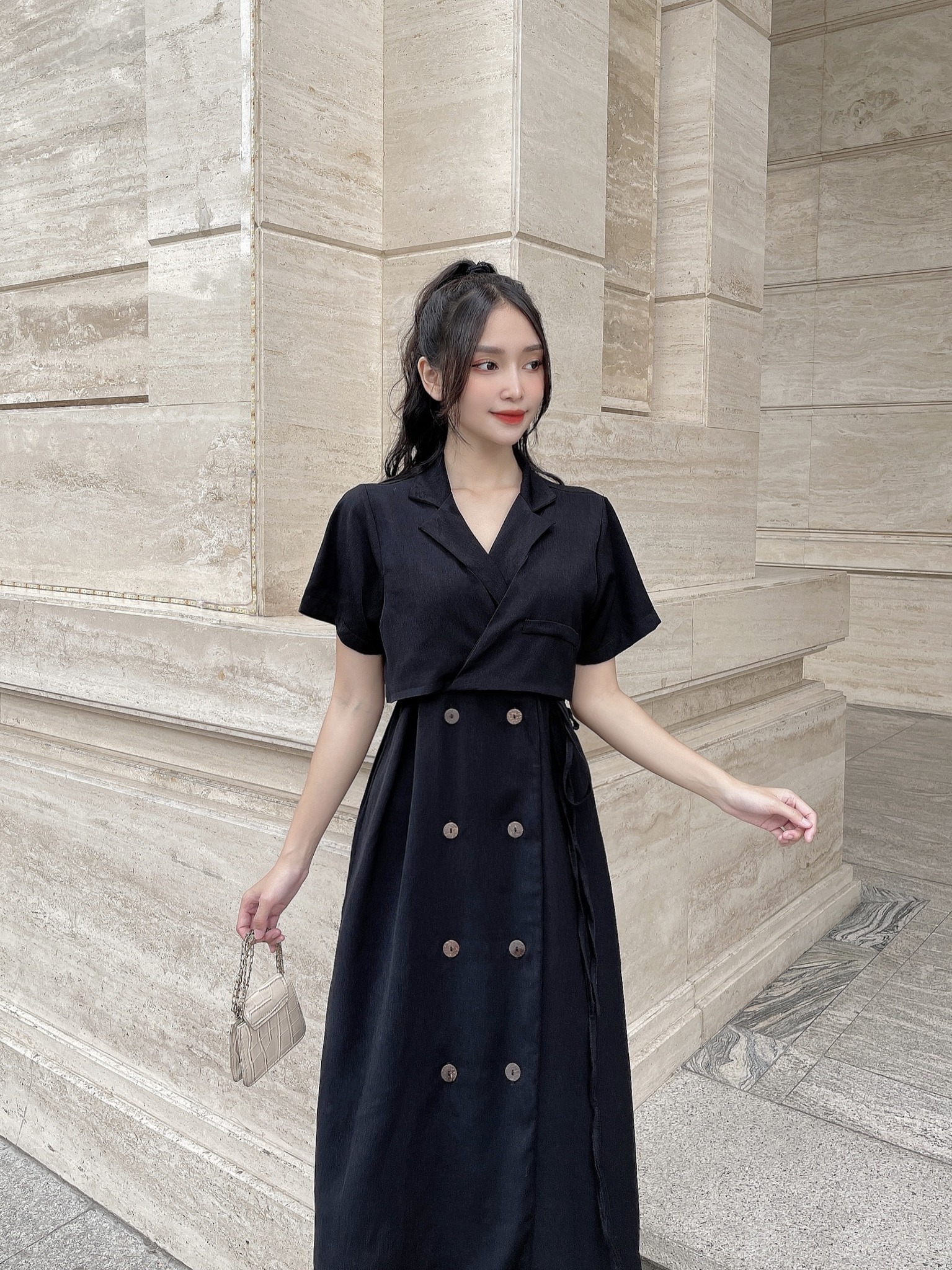 OLV - Đầm Milcan Dress in Black