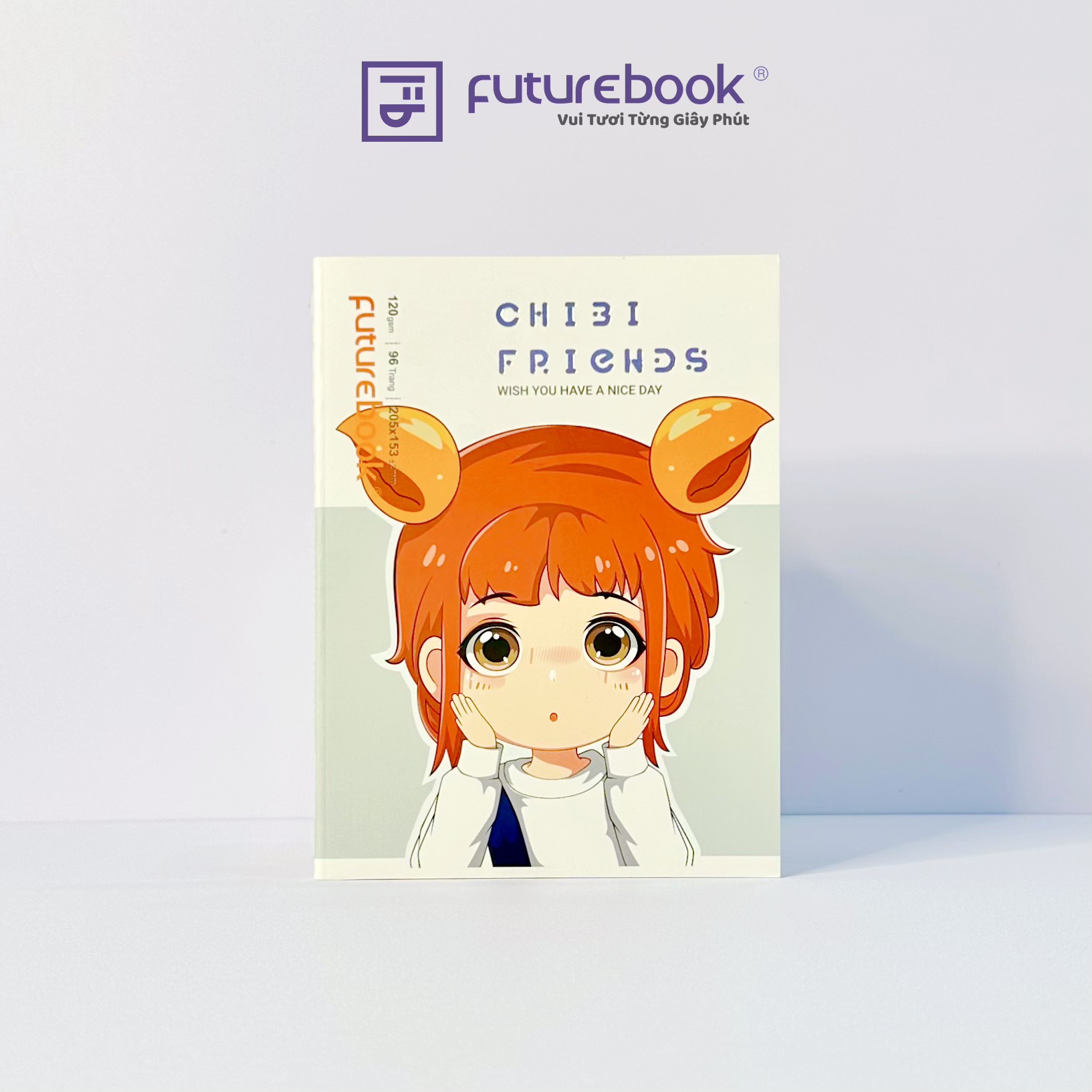 Vở May Chỉ Cao Cấp CHIBI FRIENDS- 4 Ô ly- 96 Trang- 120 gsm- MSP: DK-103. VPP FUTUREBOOK. Giao ngẫu nhiên.