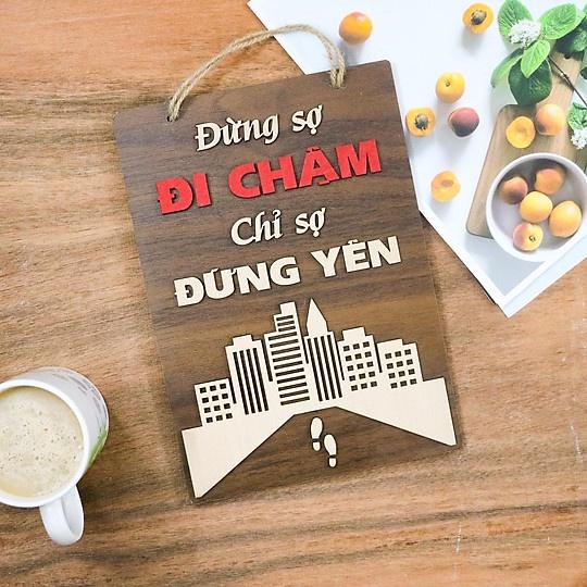 Bảng Gỗ Khẩu Hiệu Trang Trí Văn Phòng, Slogan Tạo Động Lực Làm Việc Nhiều Mẫu Độc Đáo Mẫu 33->43 SLOGAN