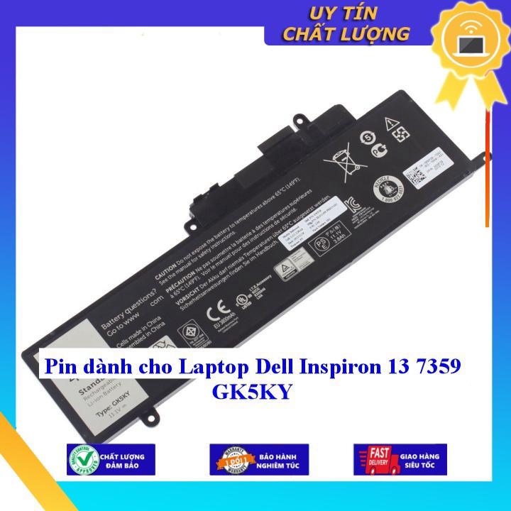Pin dùng cho Laptop Dell Inspiron 13 7359 GK5KY - Hàng Nhập Khẩu New Seal