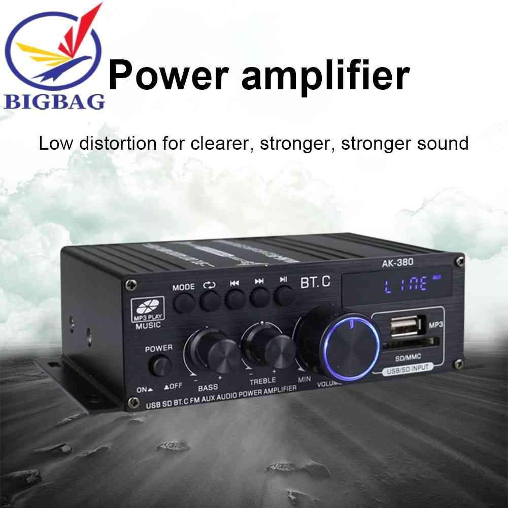 Bộ Khuếch Đại Âm Thanh Bluetooth AK380 12V 2 Kênh HIFI Chuyên Dụng Cho Gia Đình