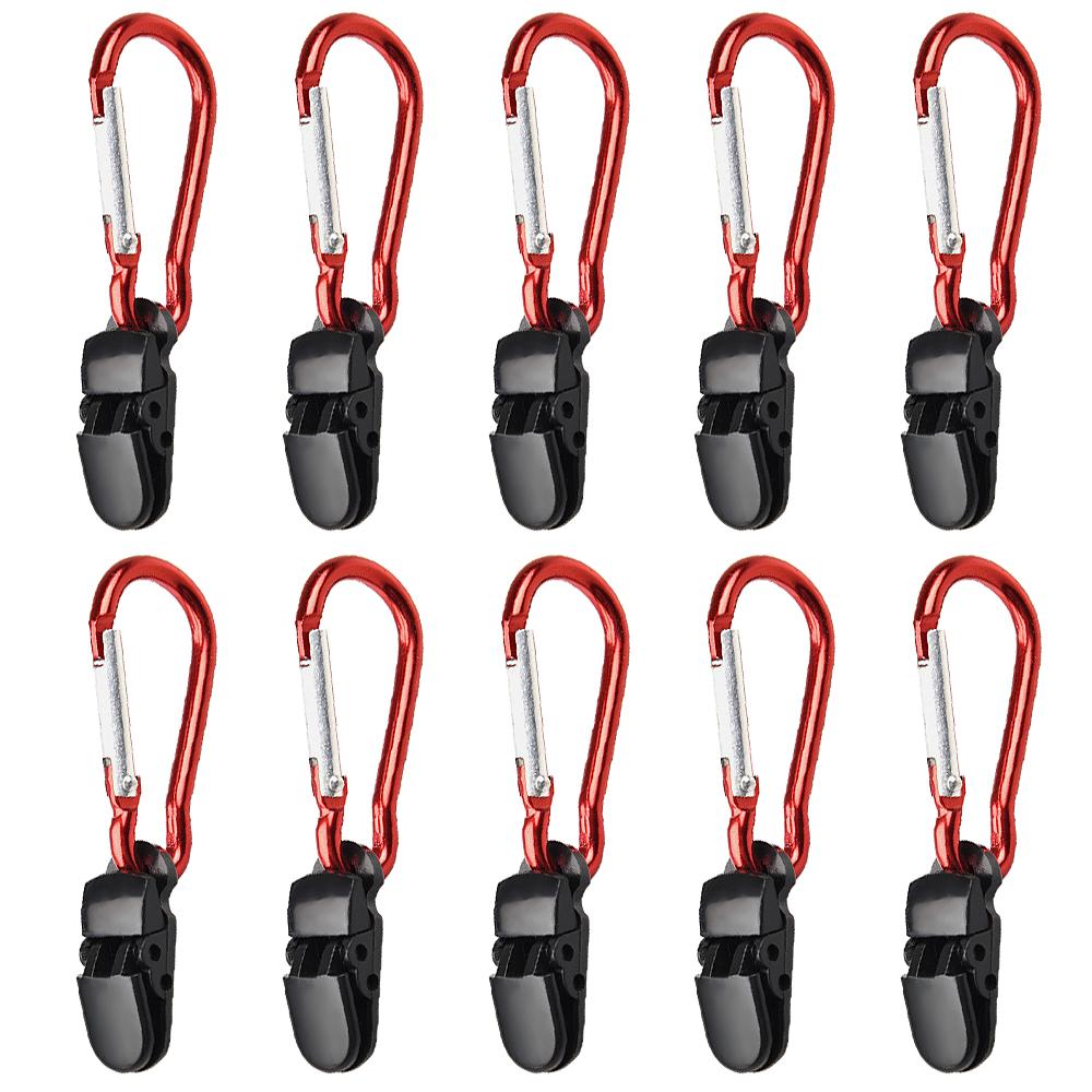 20 cái kẹp răng giữ lều bằng nhựa có độ bền cao với lực bám lớn kèm móc khóa carabiner