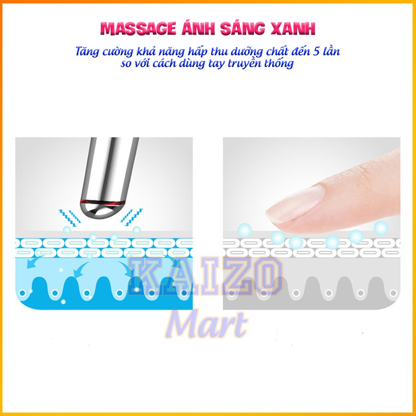 Bộ dụng cụ thanh lăn massage mặt thon gọn trẻ hóa da - máy matxa mắt chống nhăn loại bỏ quầng thâm, mờ bọng mắt MIANZ GROUP