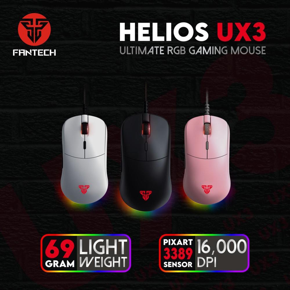 Chuột Gaming Có Dây Fantech UX3 HELIOS 16000DPI LED RGB 16,8 Triệu Màu 6 Phím Macro Có Phần Mềm Tùy Chỉnh Riêng