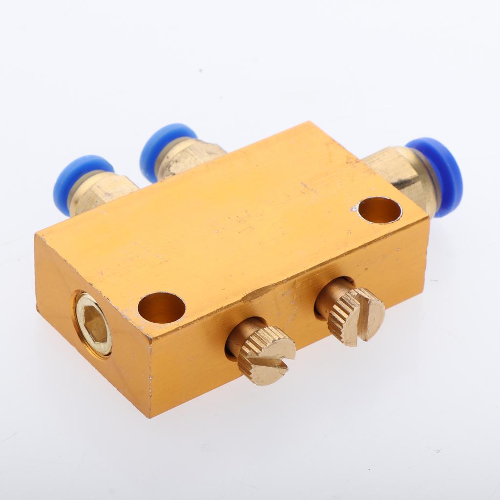 Adjustable Lube Oil Distributor Value Manifold Block 6mm In/4mm Out