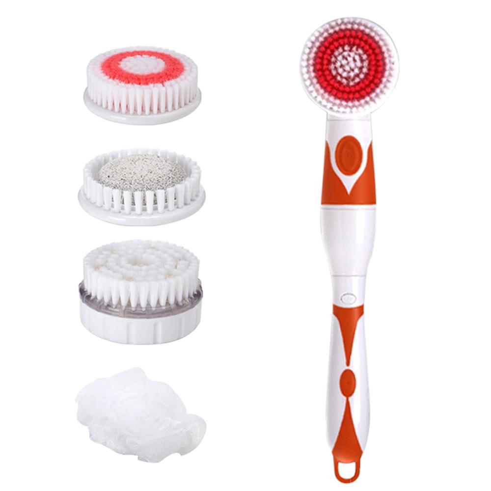 4 Trong 1 Chống Nước Điện Bàn Chải Cọ Đa Năng Cơ Thể BrushCleansing Bàn Chải Massage Lưng Scrubbe Tắm Bàn Chải