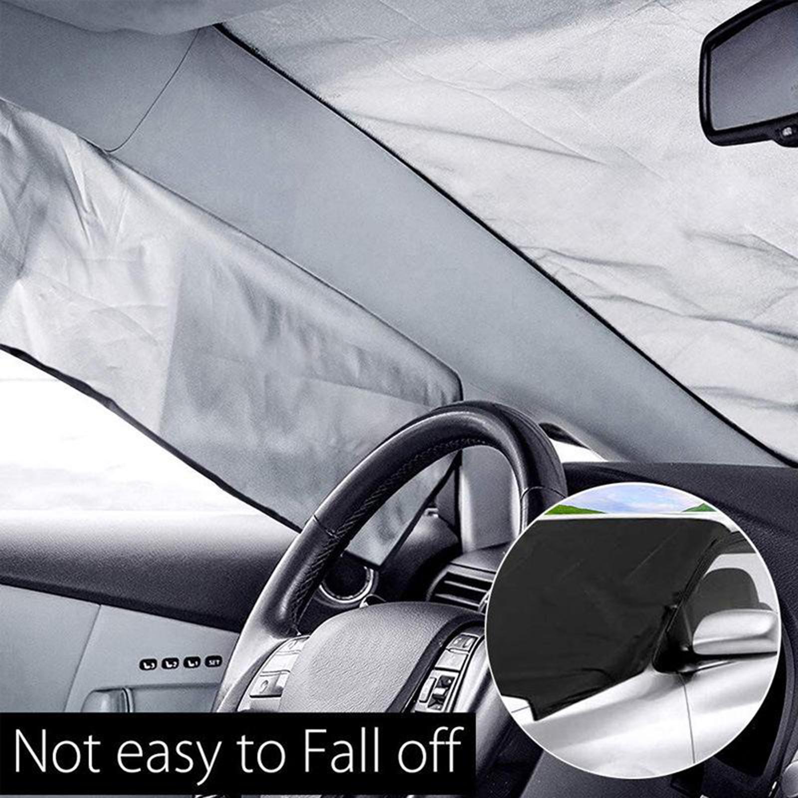 Windshield Snow Cover Ice Removal Visor Protector  Winter Summer Auto Sun Shade for Cars Trucks  SUVs