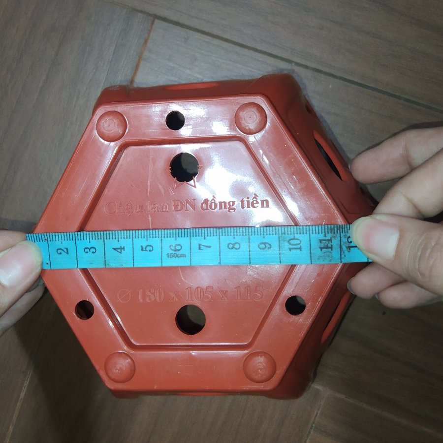 60 Chậu nhựa Đồng Tiền trồng lan cao cấp siêu bền đường kính 18x10.5x11.5cm-77583