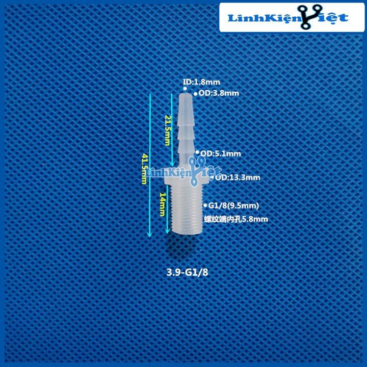 Đầu Nối Ống Nước Bắt Ren 1/8 Đầu Ra Ống Ty Ô