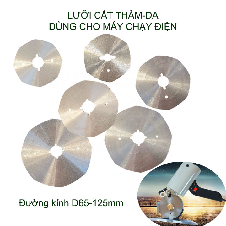 01 Lưỡi cắt thảm, da dùng thay thế cho máy cắt chạy điện, bằng thép cacbon
