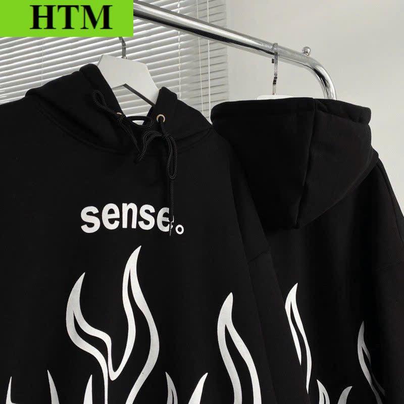 [FREESHIP] Áo Khoác Hoodie Nam Nữ Có Dáng Form Siêu Rộng Bao Ngầu Cá Tính Chất Vải Nỉ Siêu Dày Dặn Mặc Mềm Mịn Áo Đẹp Hàng Hot Trend HTM FASHION - Đen