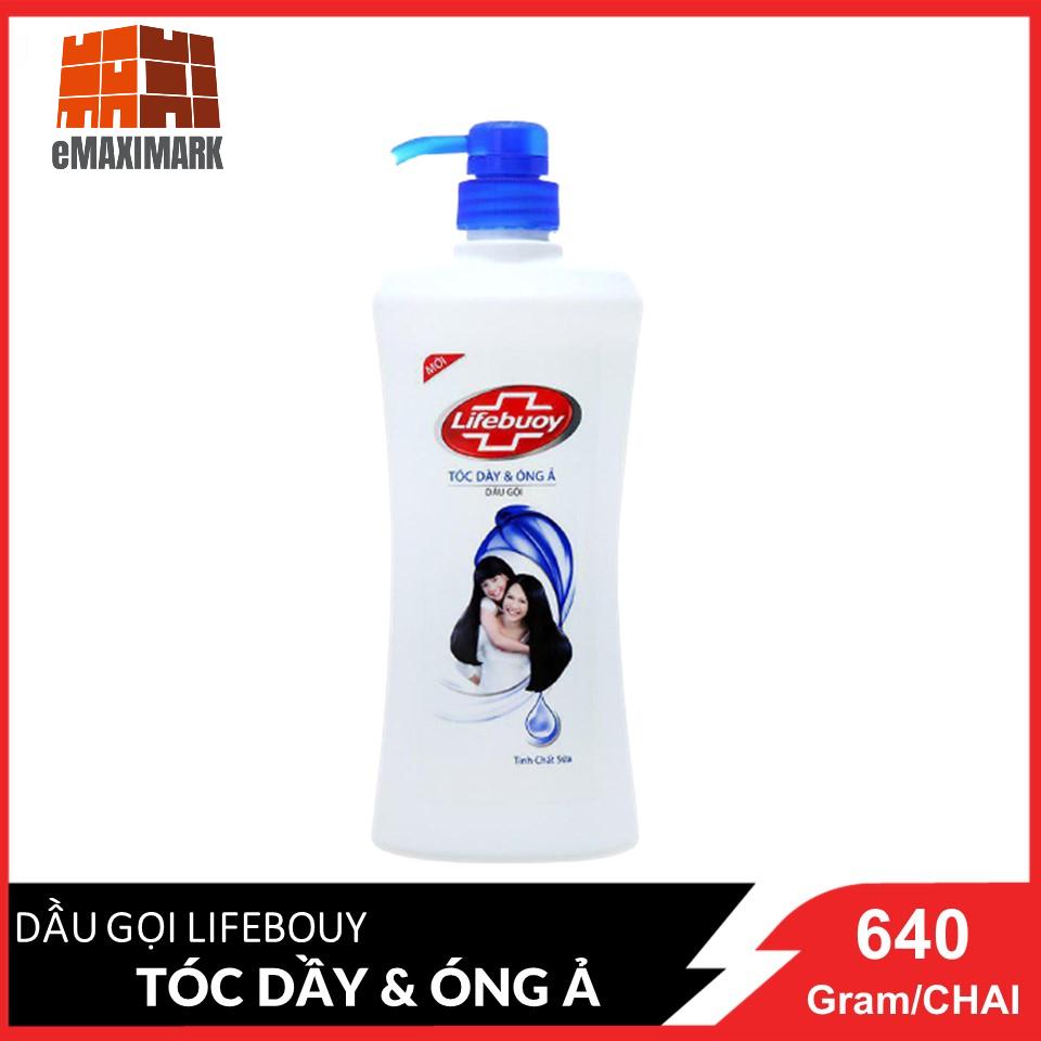 Dầu gội Lifebuoy Tóc dày óng ả (Xanh) Chai 640g