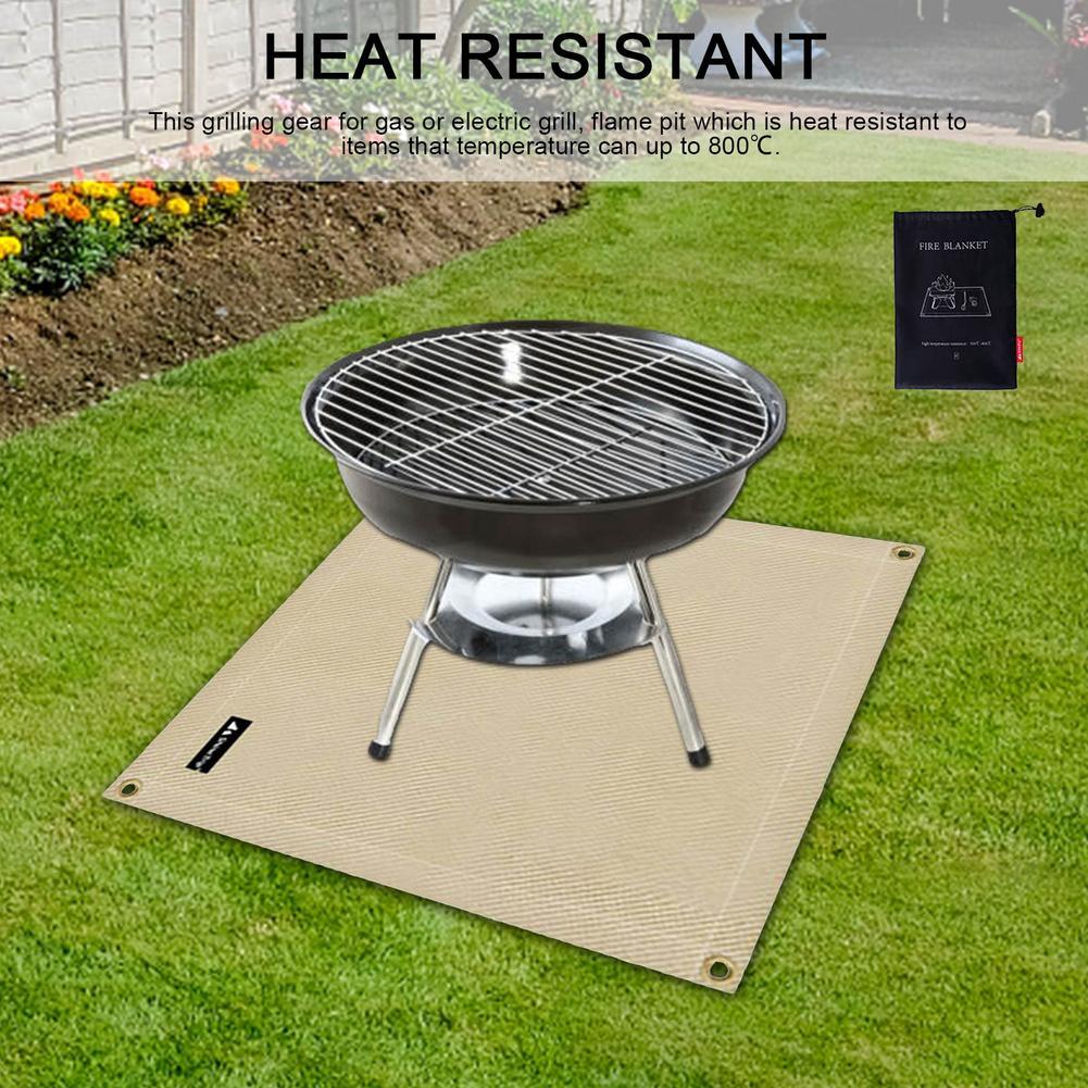 Hố Lửa Thảm Chống Cháy Lò Sưởi The Thảm Không Bảo Vệ Trượt Thảm Ngọn Lửa Chống Miếng Lót