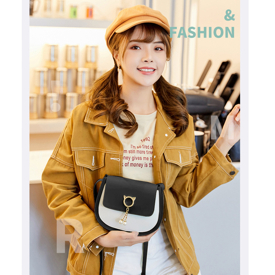 Túi Đeo Chéo Nữ Thời Trang T48 Khóa Con Mèo