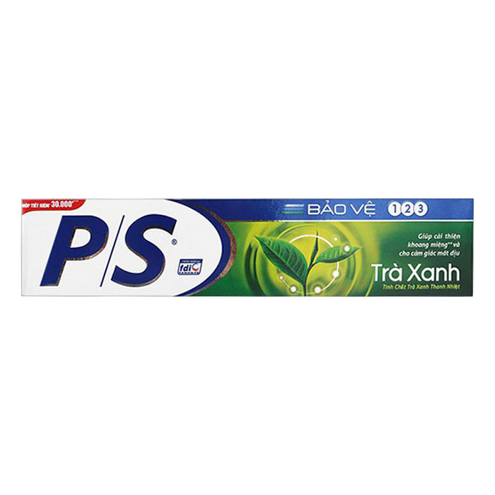Kem Đánh Răng P/S Bảo Vệ Răng 1 2 3 Hương Trà Xanh Hộp 240g