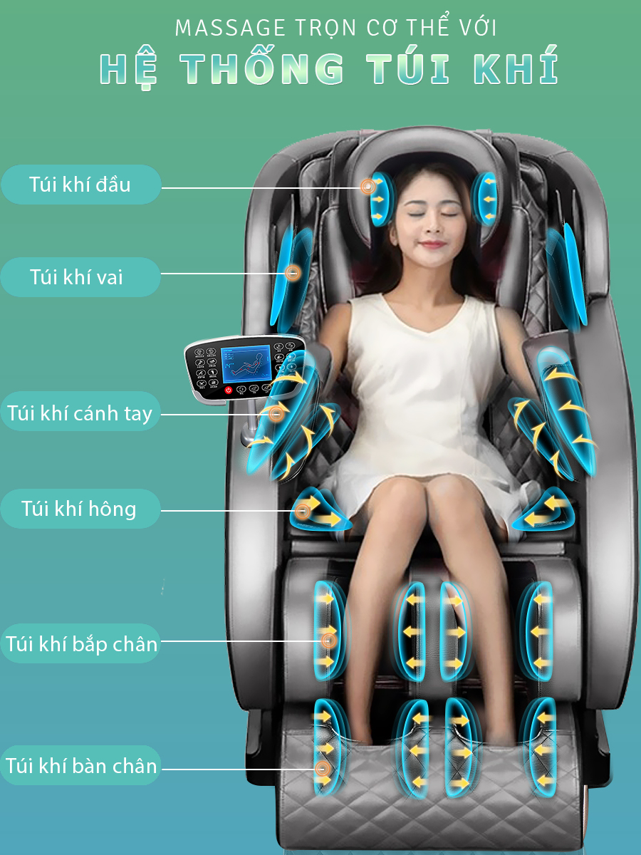 Ghế massage toàn thân OKACHI LUXURY Star JP-I9