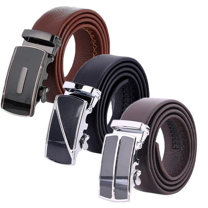 Dây nịt nam Huy Hoàng Vip màu vàng bò HP4134, đen HP4135, nâu HP4136