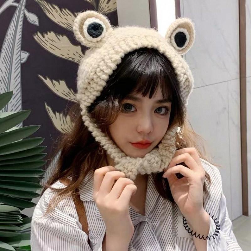 Mũ len tai ếch ngộ nghĩnh