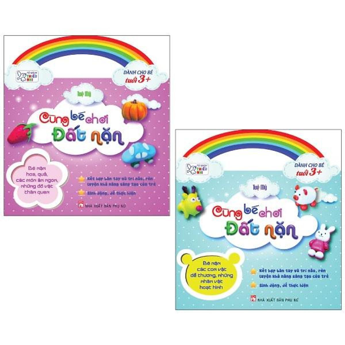 Sách - Cùng Bé Chơi Đất Nặn - Combo 2 Quyển - NXB Phụ Nữ