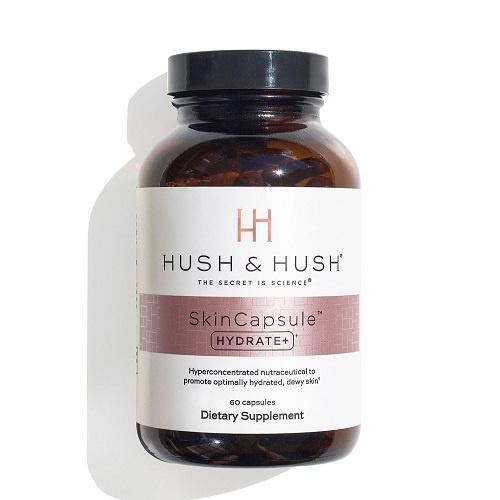 Viên Uống Skincare Hush & Hush SkinCapsule Hydrate+ Cấp Ẩm Tăng Độ Đàn Hồi Dưỡng Da Trắng Sáng Hộp 60 Viên