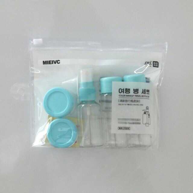 Hủ chiết mỹ phẩm 5 -7 món kèm túi zip tiện dụng nhỏ gọn