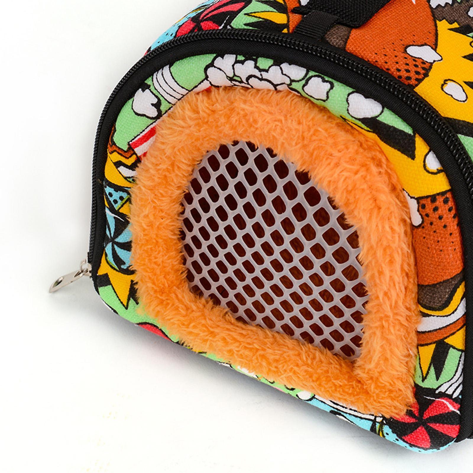 Pet Hamster Carrier Travel Bag Small Animals Guinea Rat Outdoor